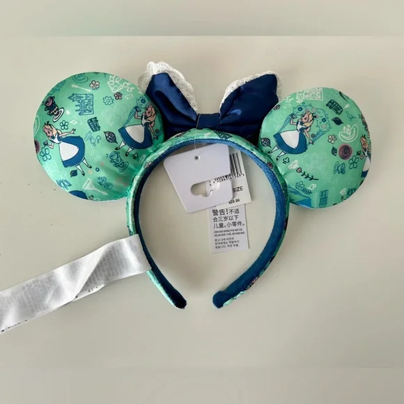 Disney Epcot UK Alice in Wonderland Headband ✨NEW✨ - Picture 2 of 7